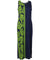 Prince Kuhio Sleeveless Long Maxi Hawaiian Dress Navy Green Navy
