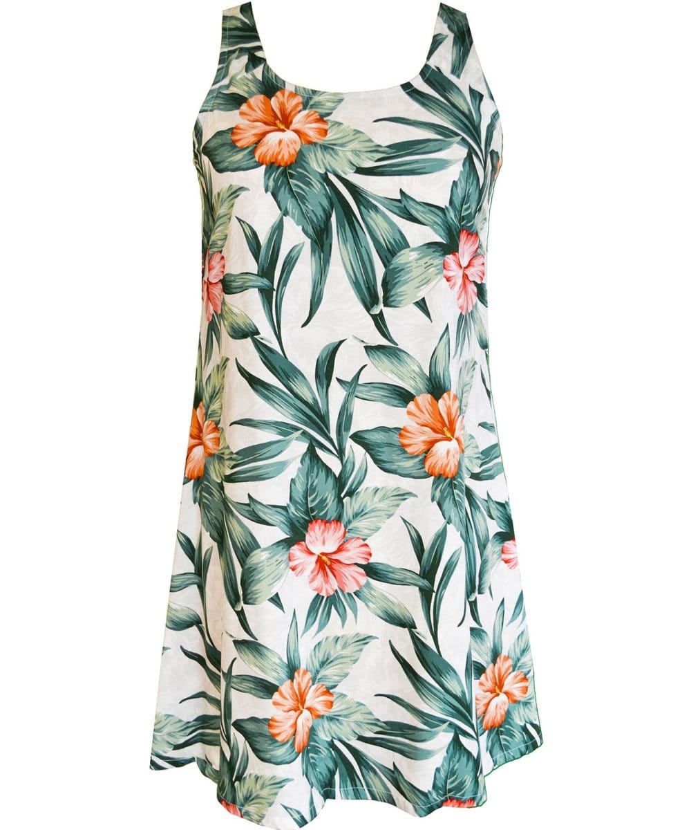 Pua Nani A-Line Back Cutout Dress White / M
