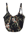 Large Tote Handbag Bamboo Orchids