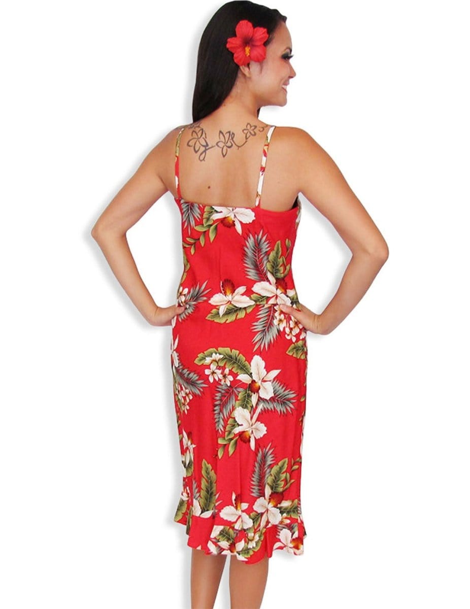 Red Hawaiian Dress Hanapepe Slip Design Red / L Red Hawaiian Dress Hanapepe Slip Design Red / L