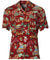 Santa Surf Shack Christmas Aloha Shirt Red