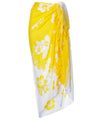 White Yellow Soft Rayon Sarong Cover up Pareo Yellow