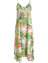 Maxi Long Hawaiian Dress Nalani with Scarf Hem