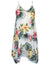 Scarf Hem Short Hawaiian Dress Lihue Hibiscus White