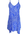 Short Hawaiian Dress with Scarf Hem Kalena Peri