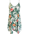 Short Dress with Scarf Hem Pua Nani White