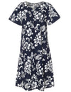 Short Hawaiian Muumuu Dress Island Hibiscus