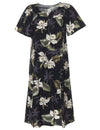 Orchids Makani Short Muumuu Hawaiian Dress