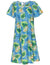 Short Muumuu Dress Orchids Kekala Light Blue
