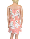 Short Spaghetti Hawaiian Dress Lanai Tropical