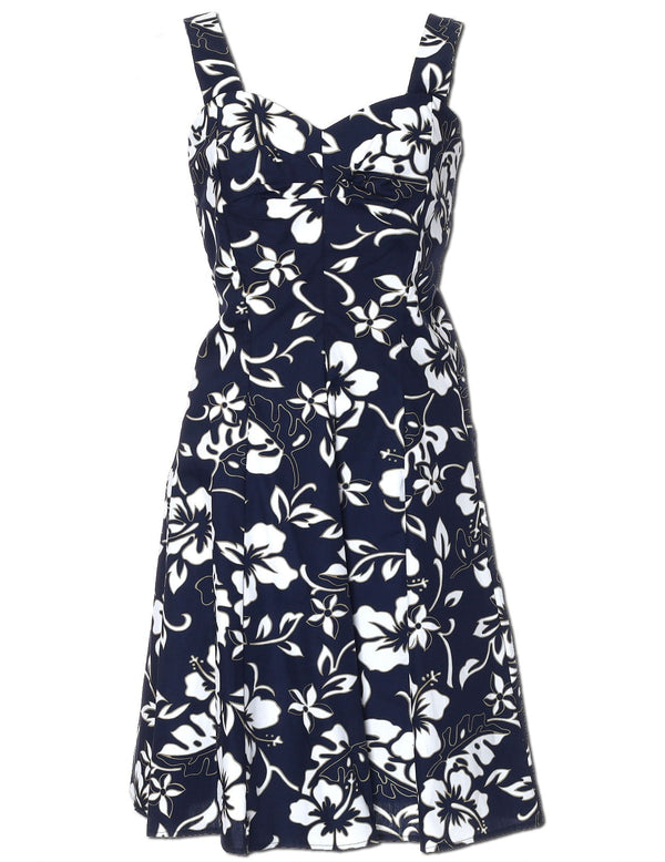 Short Sundress Smock Back Classic Hibiscus Pareo