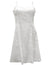 Short White Dress Spaghetti Straps Bamboo White