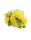 Three Silk Yellow Hibiscus Flower Cluster Hair Clip