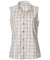 Women Sleeveless Blouse Palaka Khaki Khaki