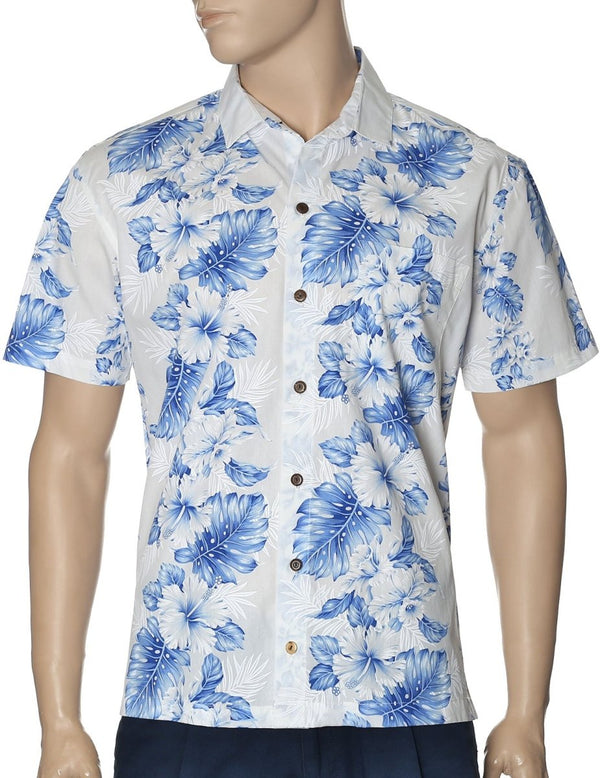 Slim Fit Hawaiian Shirt Haku Laape White KY