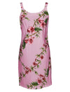 Slimming Bamboo Hibiscus Aloha Short Dress Pink RJC