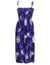 Smock Hawaiian Dress Midnight Orchid Purple Fits XS to XL (2-16) Two Palms