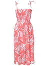 Smock Hawaiian Dress Pago Pago Island Coral Fits XS to XL (2-16)