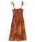 Smock Top Girls Hawaiian Dress Tribal Rust