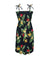 Smocked Hawaiian Dress Birds of Paradise Black
