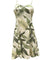 Spaghetti Straps Short Hawaiian Dress White Ginger Khaki