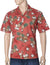 Sunny Pineapples Aloha Shirt Rust KY