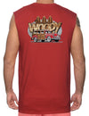 Surfers Woody Car Muscle Tee Red