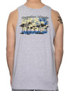 Tank Top Hawaiian Islands Map Ash
