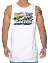Tank Top Hawaiian Islands Map White