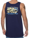 Tank Top Hawaiian Islands Map Navy