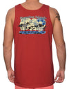 Tank Top Hawaiian Islands Map Red