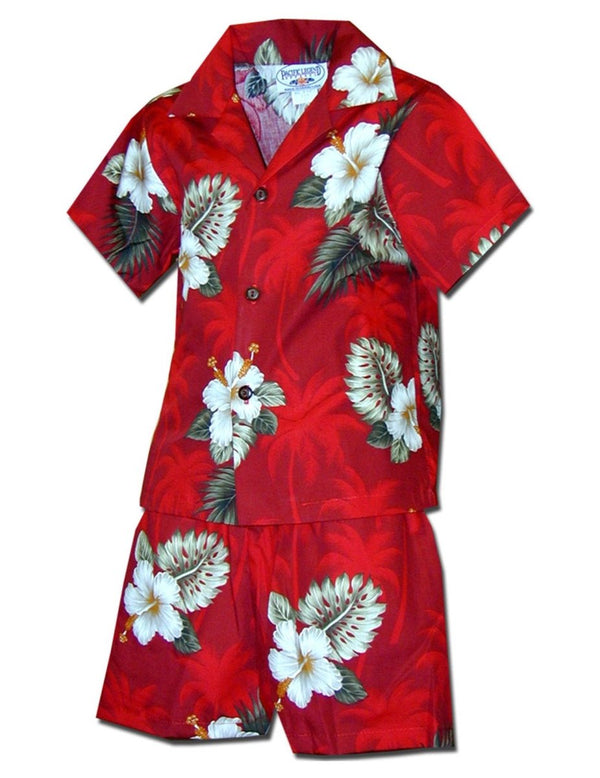 Toddler Boys Clothes Set Island Ka Pua Red Pacific Legend