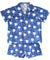 Toddler Boy's Hawaiian Clothes Set Mini Palms Navy