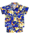 Toddler Boy's Hawaiian Clothes Set Rooster's Up Navy