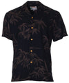 Tropical Bamboo Hawaiian Shirt Black Paradise Found