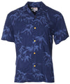 Tropical Bamboo Hawaiian Shirt Navy Paradise Found