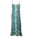 Long Muumuu Spaghetti Straps Designs Green