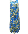 White Ginger Ankle Length Dress Royal Blue