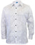 White Long Sleeve Men Hawaiian Shirt Honolulu City of Leis White