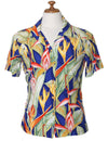 Camp Blouse for Women Heliconia Royal Paradise Found