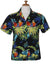 Parrots Paradise Camp Shirt for Women Black