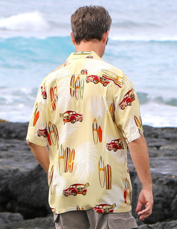 Woody Surf Shirt Beige Two Palms