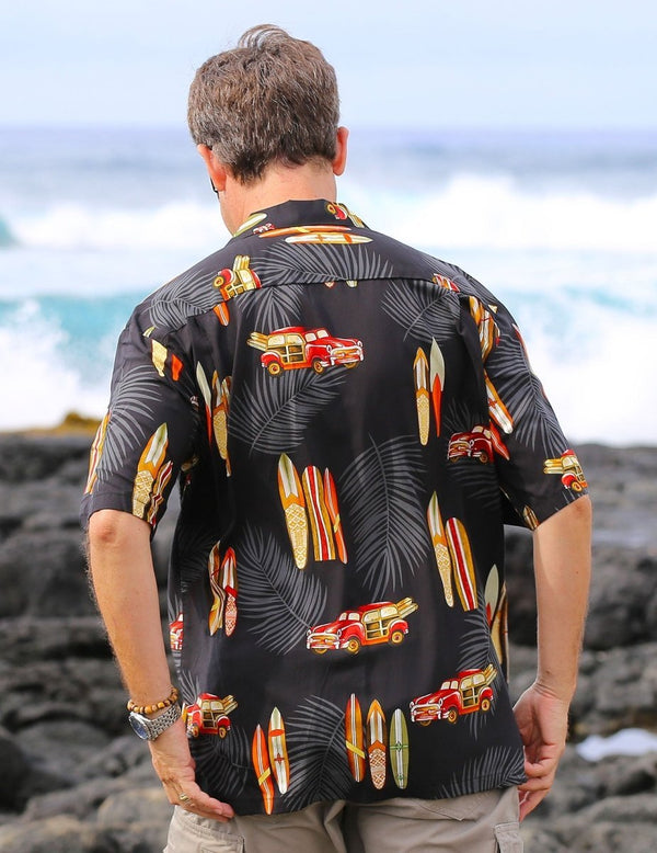 Woody Surf Shirt Black Two Palms